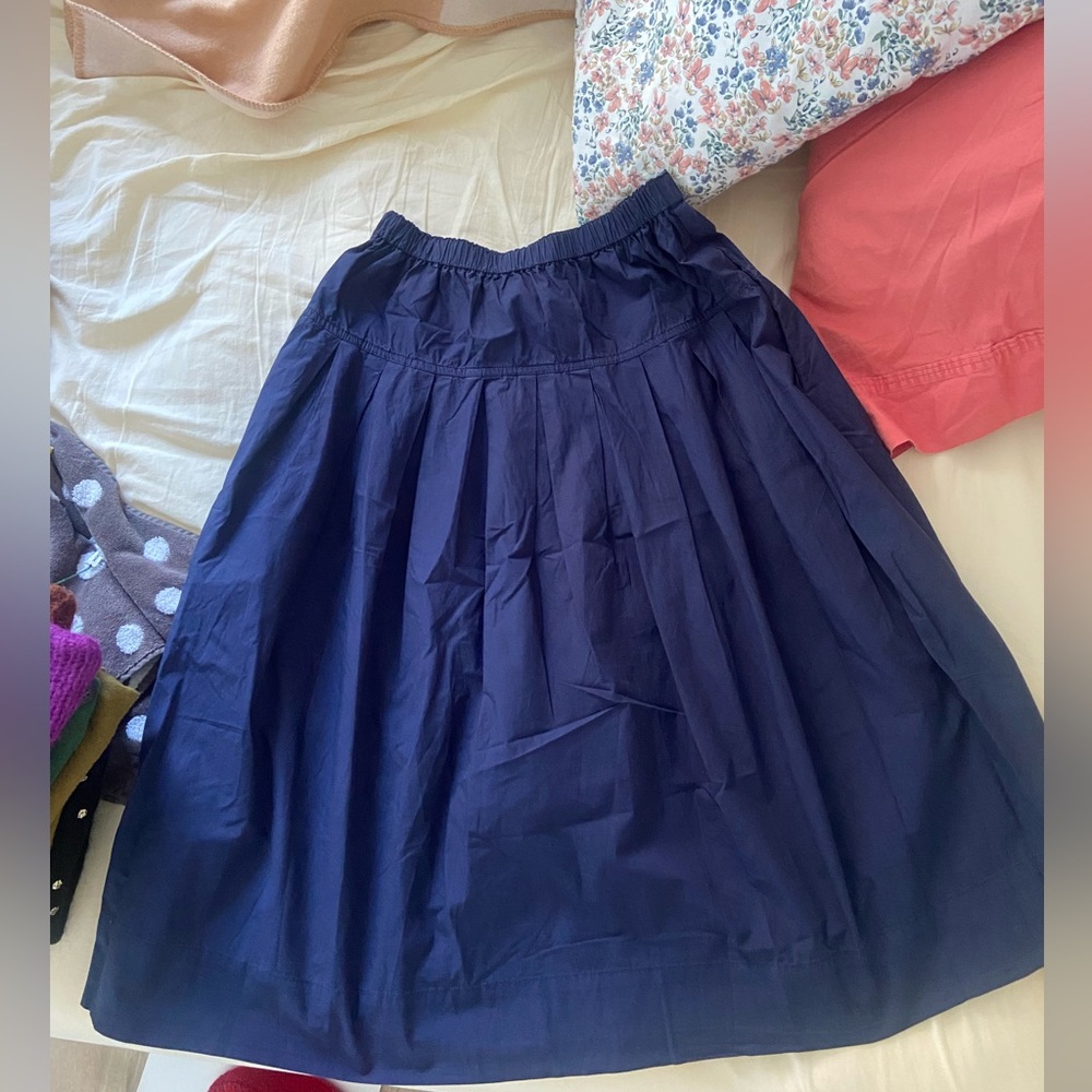 ALEX MILL
STANDARD SKIRT - PAPER COTTON NAVY